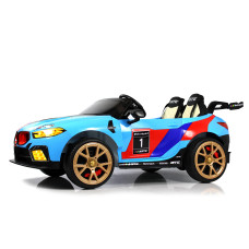 Электромобиль BMW, F555FF синий глянец с пультом, максимальная нагрузка 100 кг