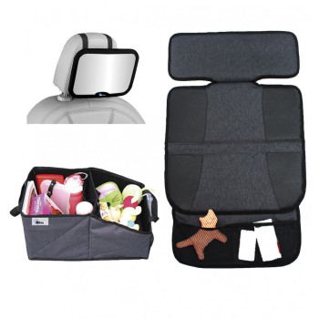 Комплект для поездок AL1969 (зеркало на спинку/защитный коврик на сиденья/органайзер для автокресла) (стандарт)