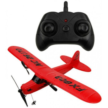 Радиоуправляемый самолет Piper Cub J3 для начинающих 2.4G - FX803-BLUE