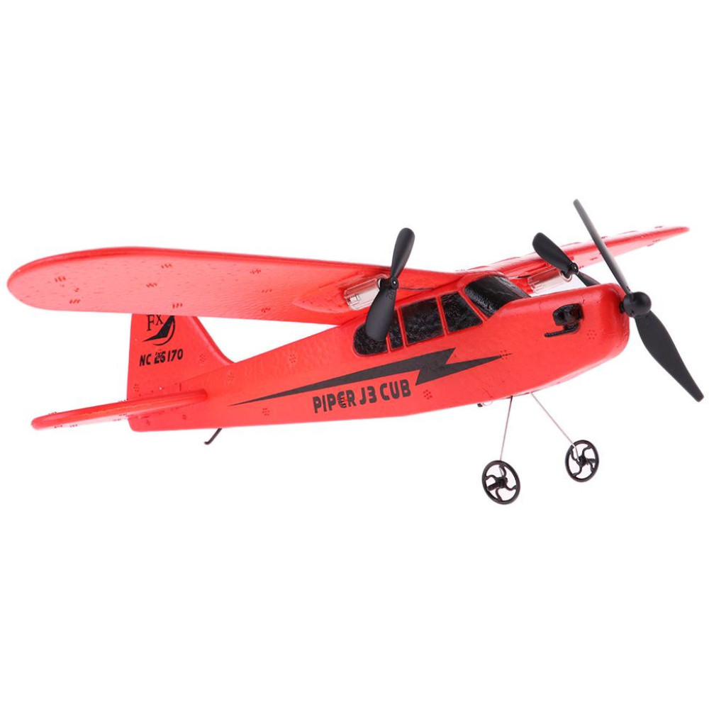 Радиоуправляемый самолет Piper Cub J3 для начинающих 2.4G - FX803-BLUE