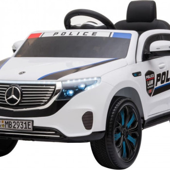 Детский полицейский электромобиль Mercedes Benz Police EQC 400 4MATIC - HL378-WHITE