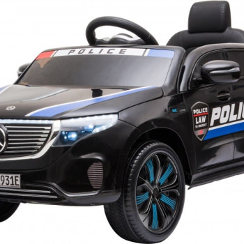 Детский электромобиль Mercedes Benz Police EQC 400 4MATIC - HL378-BLACK