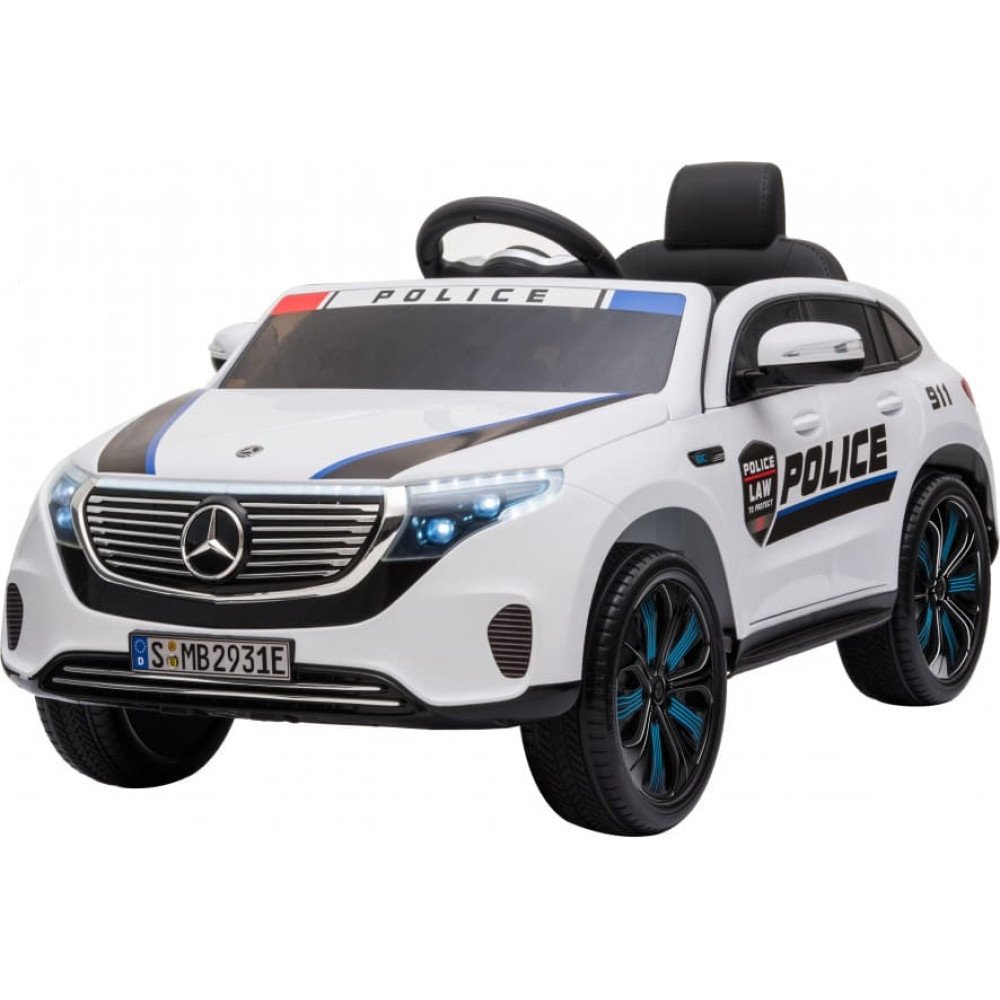 Детский полицейский электромобиль Mercedes Benz Police EQC 400 4MATIC - HL378-WHITE