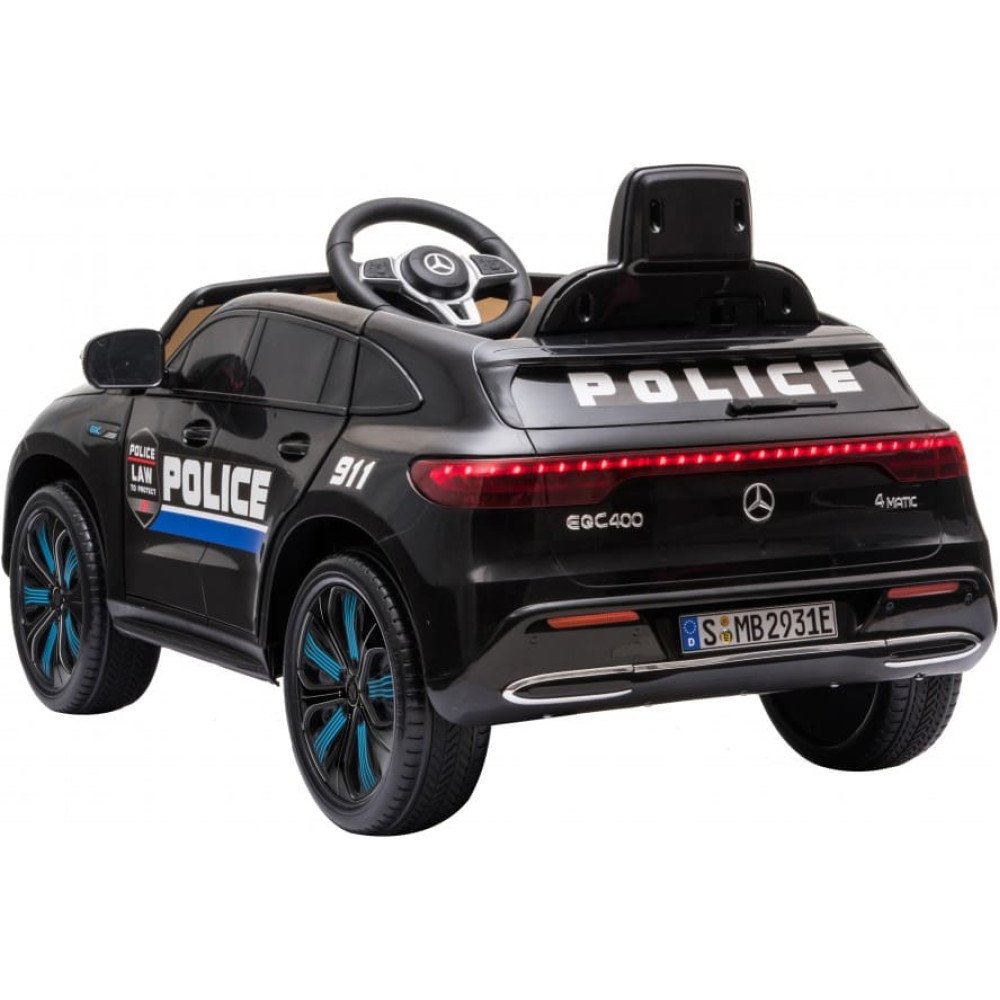 Детский электромобиль Mercedes Benz Police EQC 400 4MATIC - HL378-BLACK