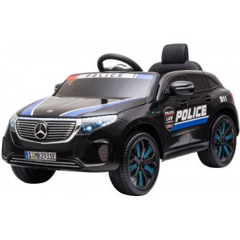 Детский электромобиль Mercedes Benz Police EQC 400 4MATIC - HL378-BLACK