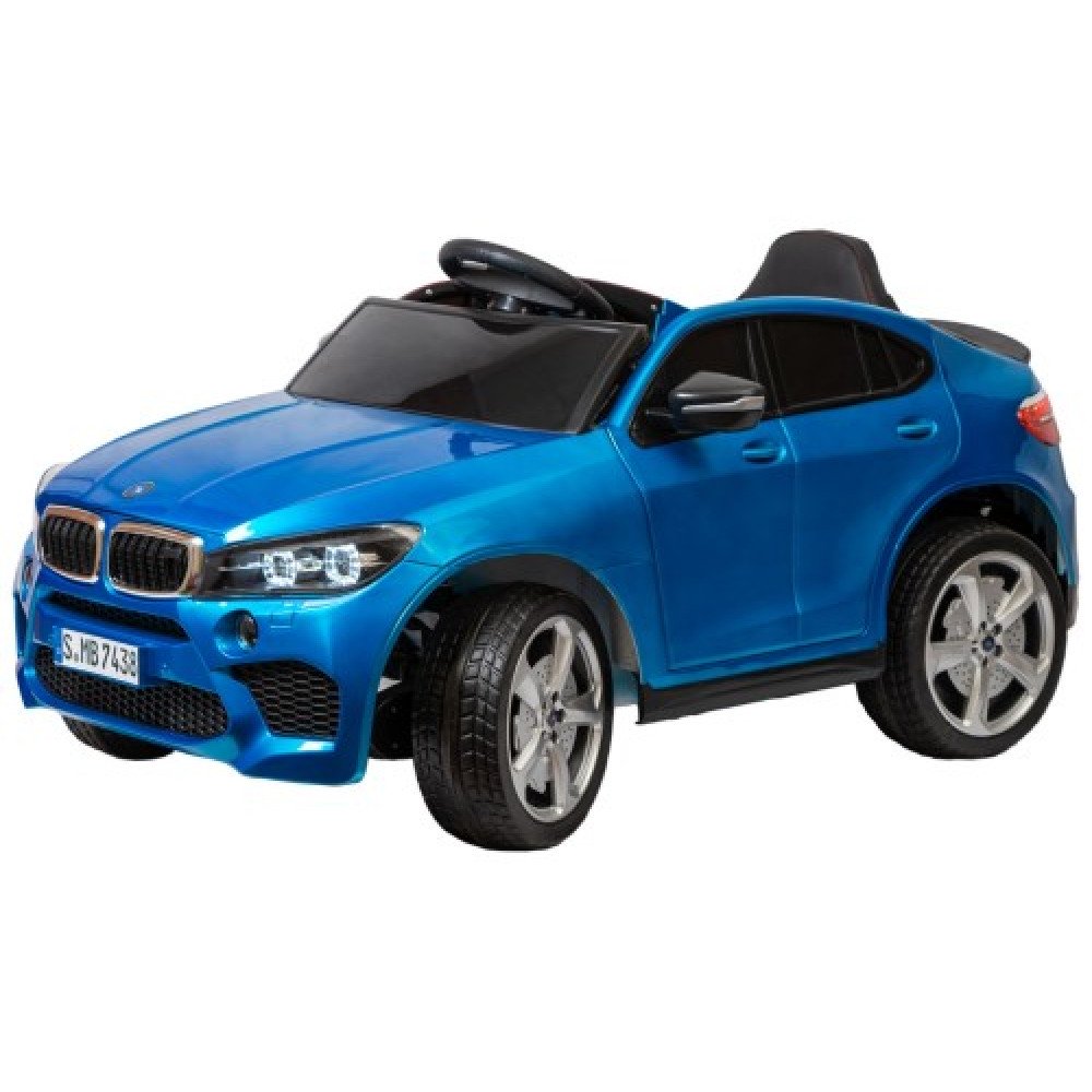 Детский электромобиль джип BMW X6 mini YEP7438 Синий краска