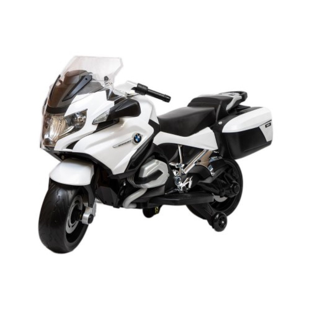 Детский электромобиль мотоцикл BMW R1200RT White 12V - HZB-118