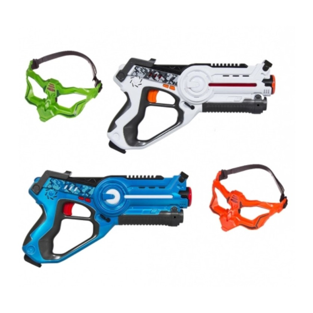 Лазерный бой Winyea Call of Life (пистолет + маска, синий и серый) - W7001D-GB
