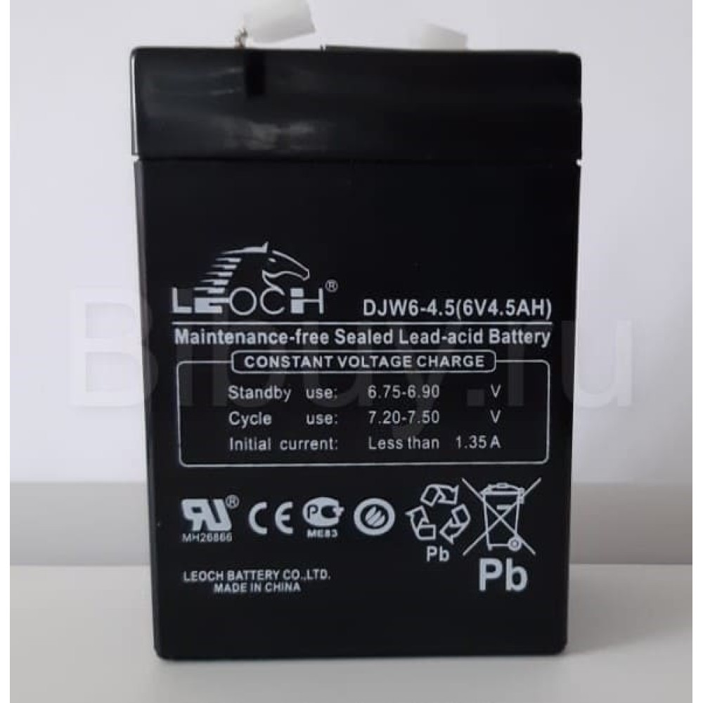 Аккумулятор LEOCH DJW 6-4,5 (6V, 4.5Ah)