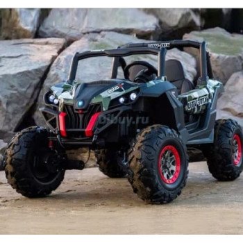 Двухместный полноприводный электромобиль Camouflage UTV-MX Buggy 12V - XMX603-GREEN-PAINT