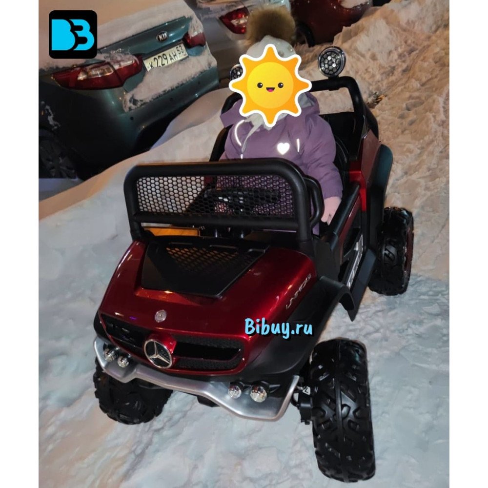 Детский Buggy Mercedes (P555BP) вишневый глянец
