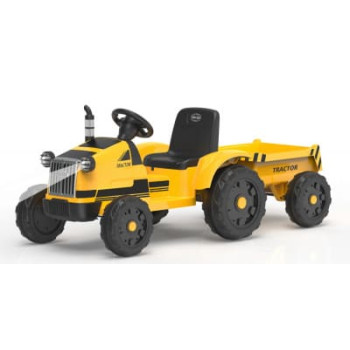 Детский трактор с прицепом TR 55 (желтый)