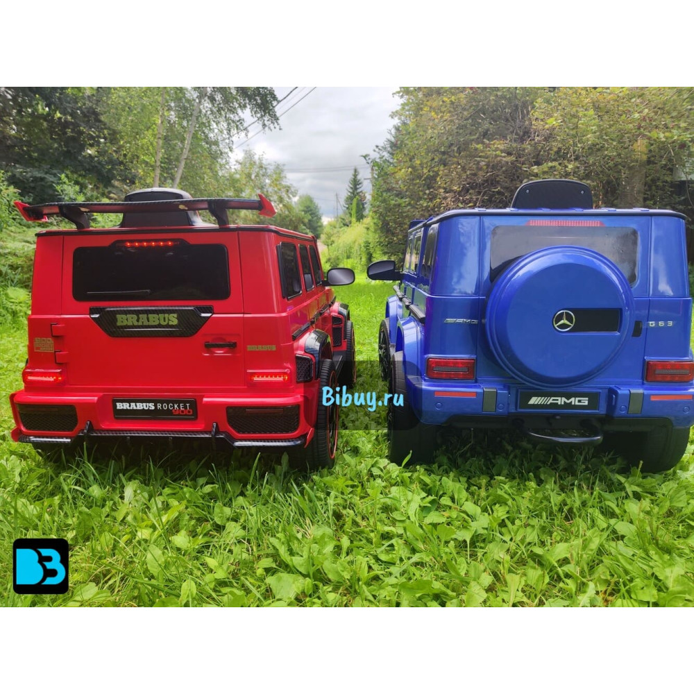 Детский электромобиль Mercedes-Benz G63 (K999KK)-4 WD вишневый глянец
