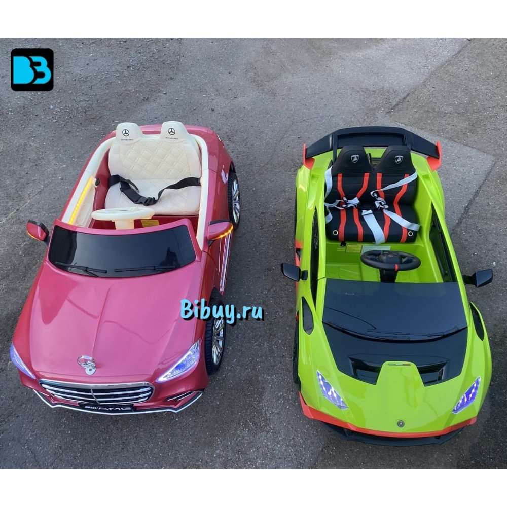 Детский электромобиль Lamborghini Huracán STO (E888EE) желто-фиолетовый
