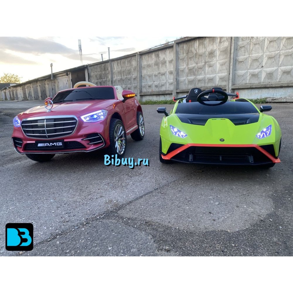 Детский электромобиль Lamborghini Huracán STO (E888EE) желто-фиолетовый