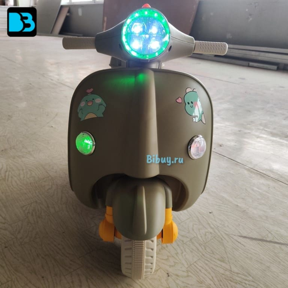 Детский электромотоцикл-трицикл с пультом управления 2050035A-GREEN