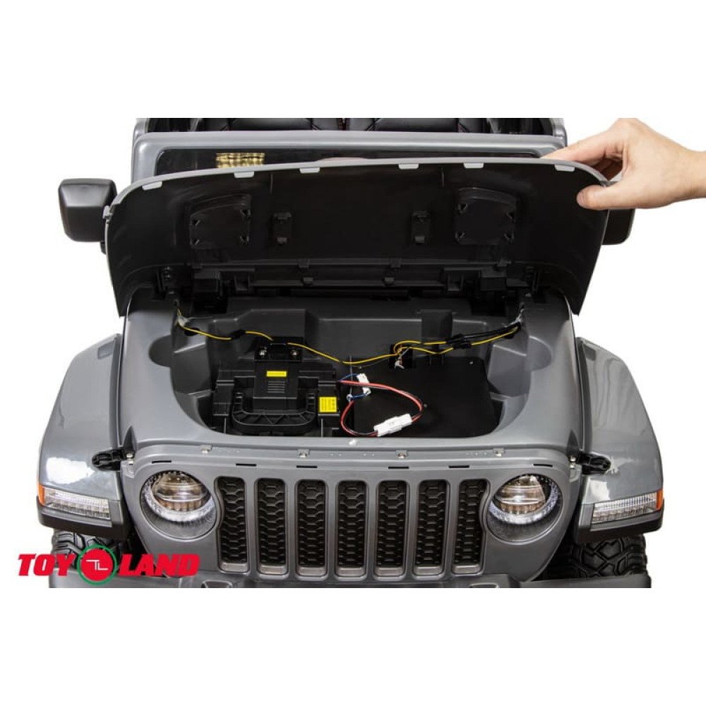 Детский электромобиль  Jeep Rubicon 6768R Серый, с пультом