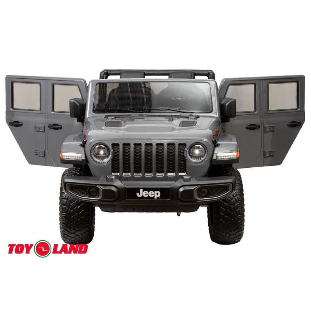 Детский электромобиль  Jeep Rubicon 6768R Серый, с пультом