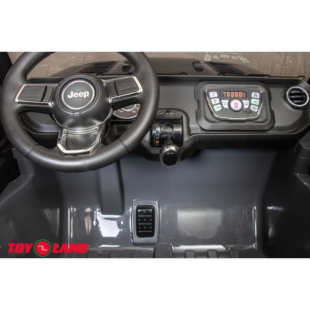 Детский электромобиль  Jeep Rubicon 6768R Серый, с пультом