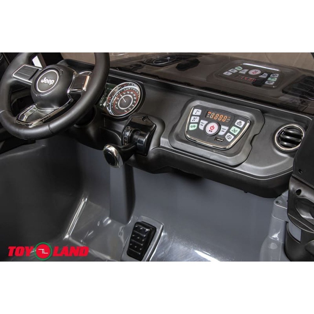 Детский электромобиль  Jeep Rubicon 6768R Серый, с пультом