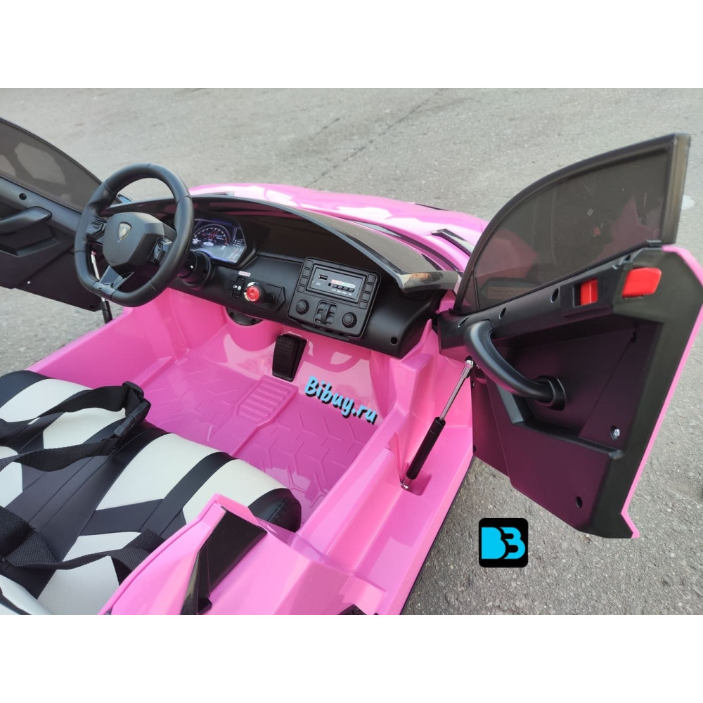 Детский электромобиль Lamborghini Aventador SVJ (A111MP) розовый