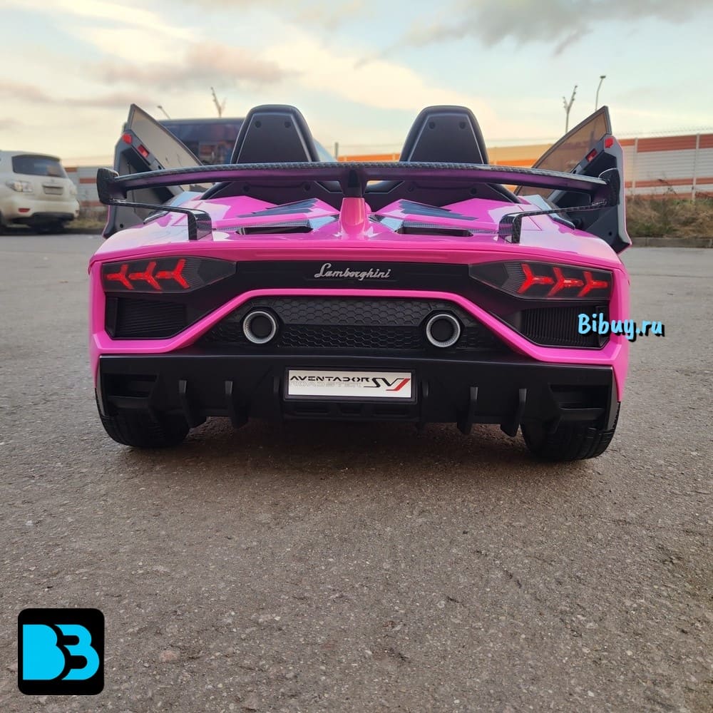Детский электромобиль Lamborghini Aventador SVJ (A111MP) розовый