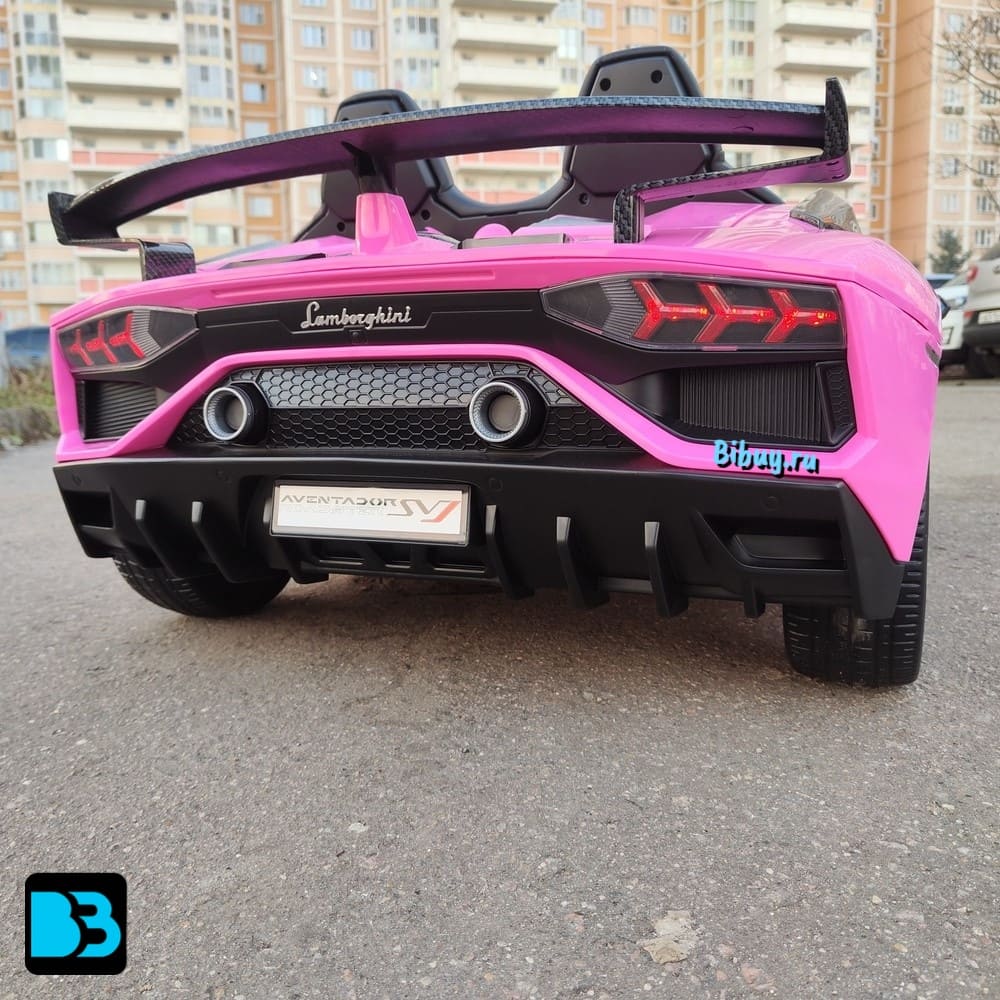 Детский электромобиль Lamborghini Aventador SVJ (A111MP) розовый