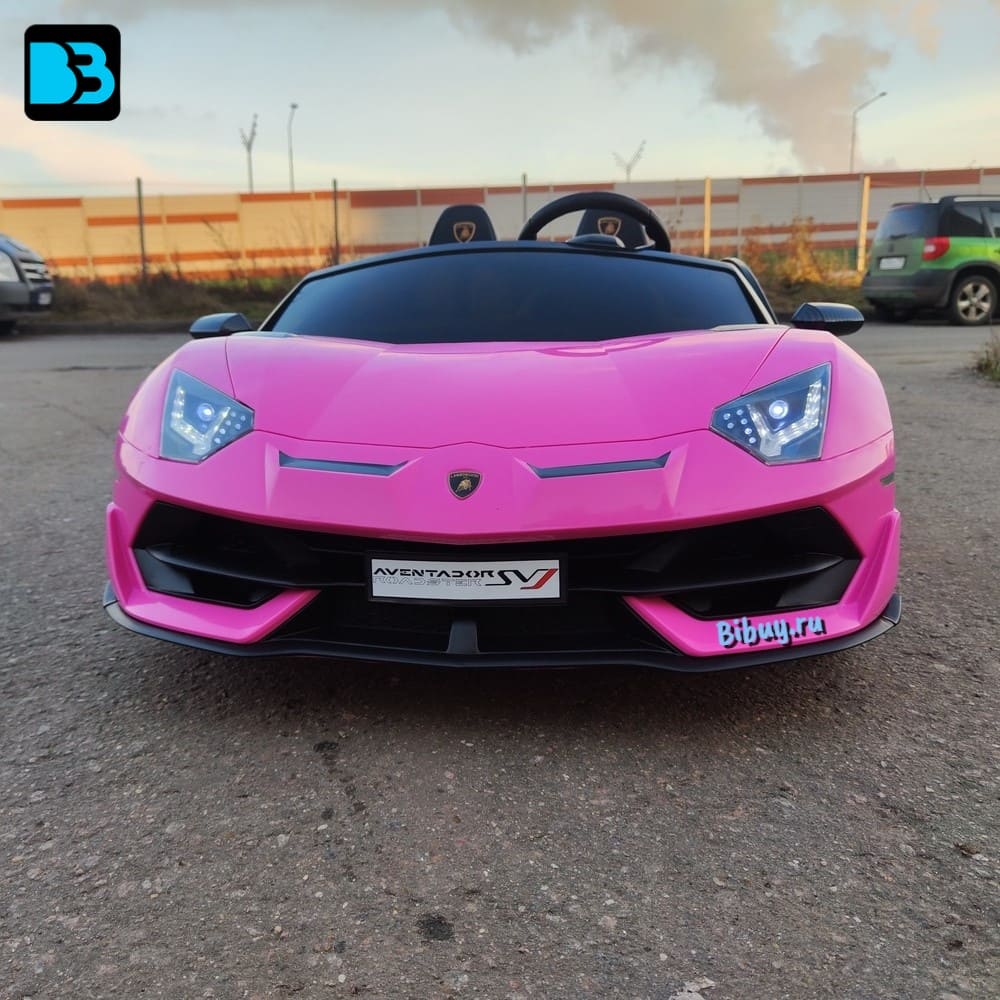 Детский электромобиль Lamborghini Aventador SVJ (A111MP) розовый