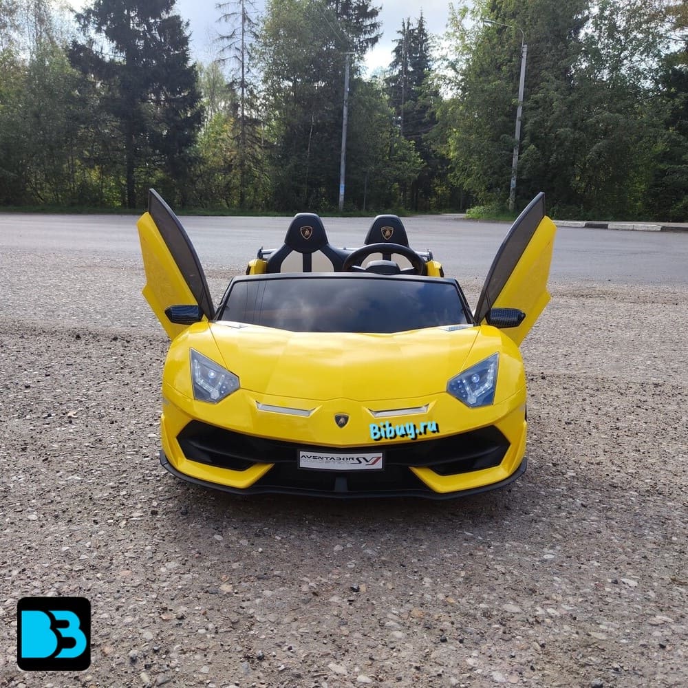 Детский электромобиль Lamborghini Aventador SVJ (A111MP) желтый