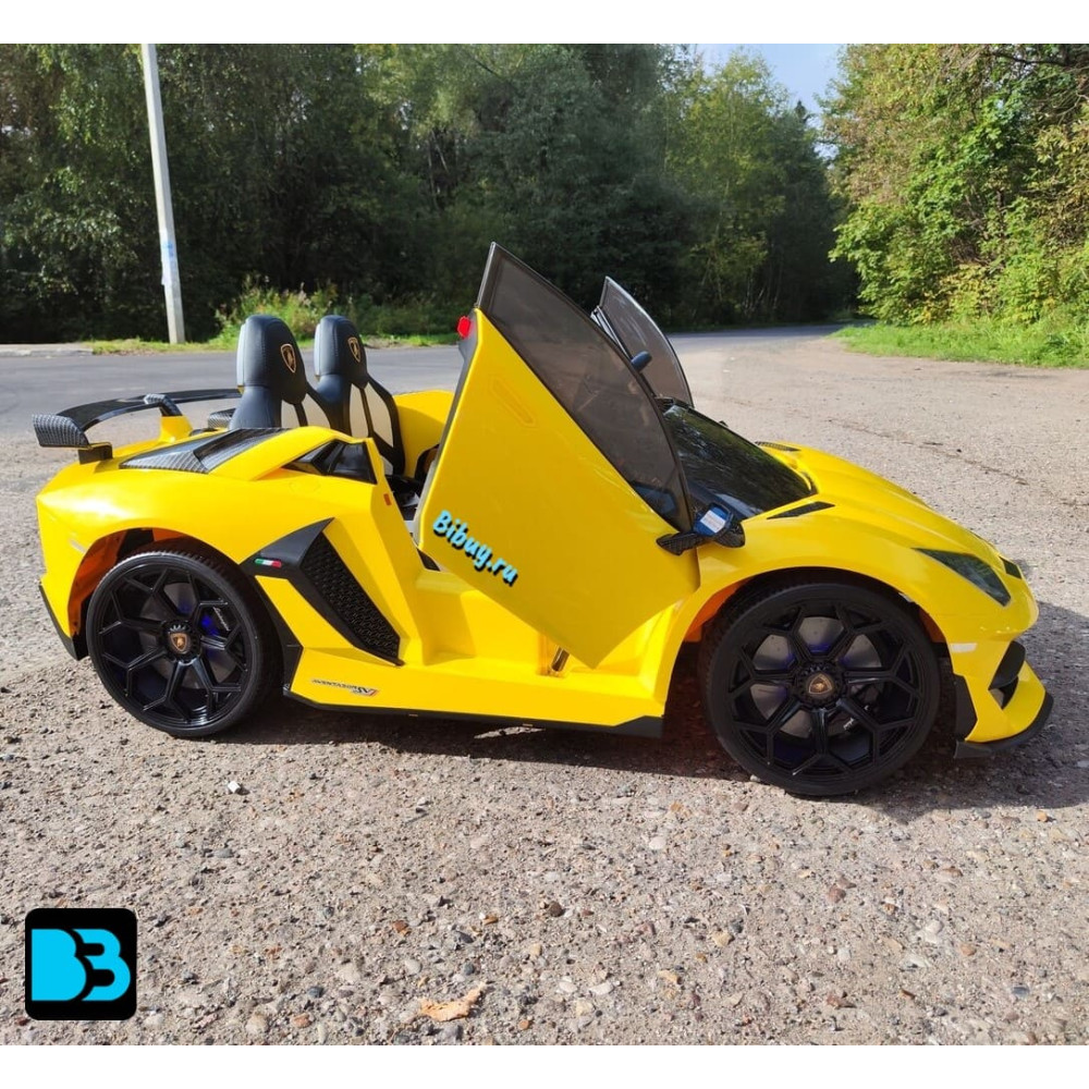 Детский электромобиль Lamborghini Aventador SVJ (A111MP) желтый
