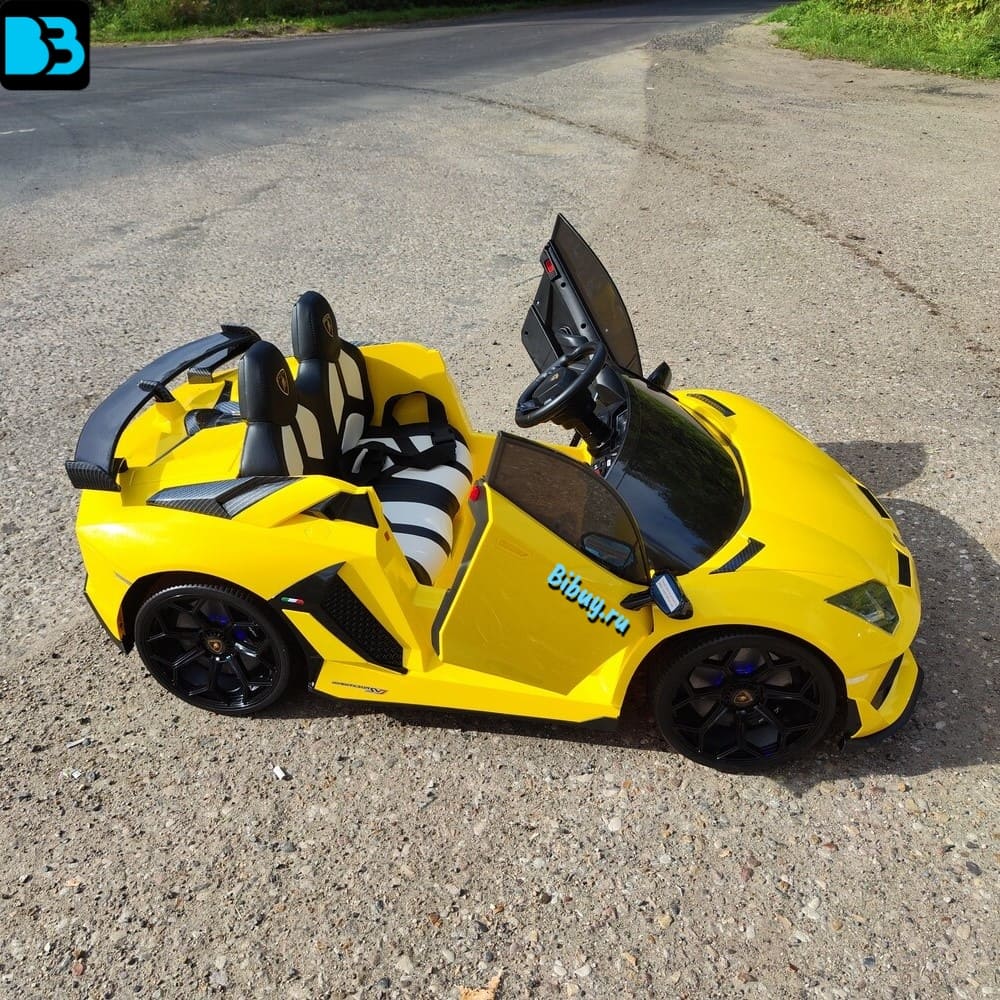 Детский электромобиль Lamborghini Aventador SVJ (A111MP) желтый