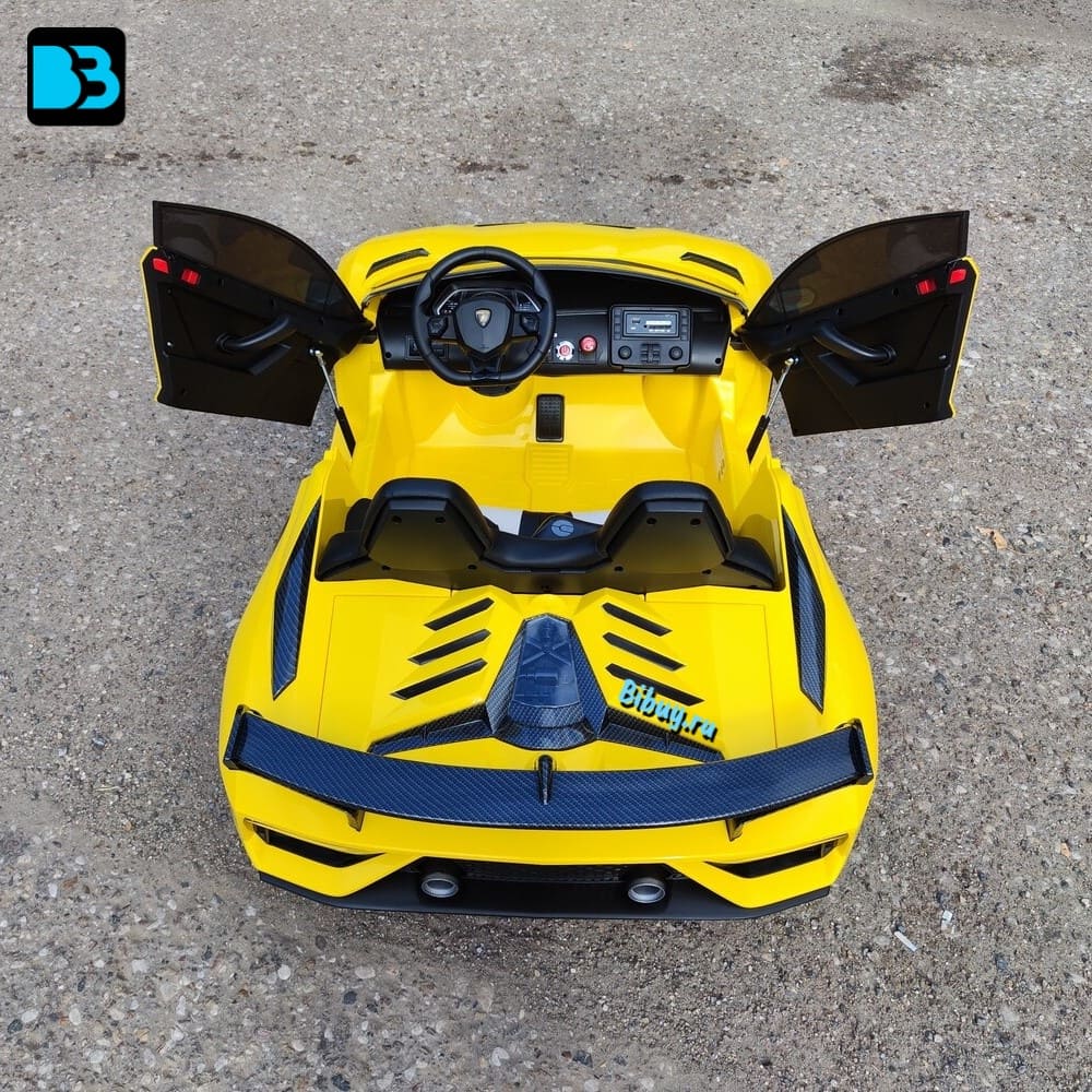 Детский электромобиль Lamborghini Aventador SVJ (A111MP) желтый
