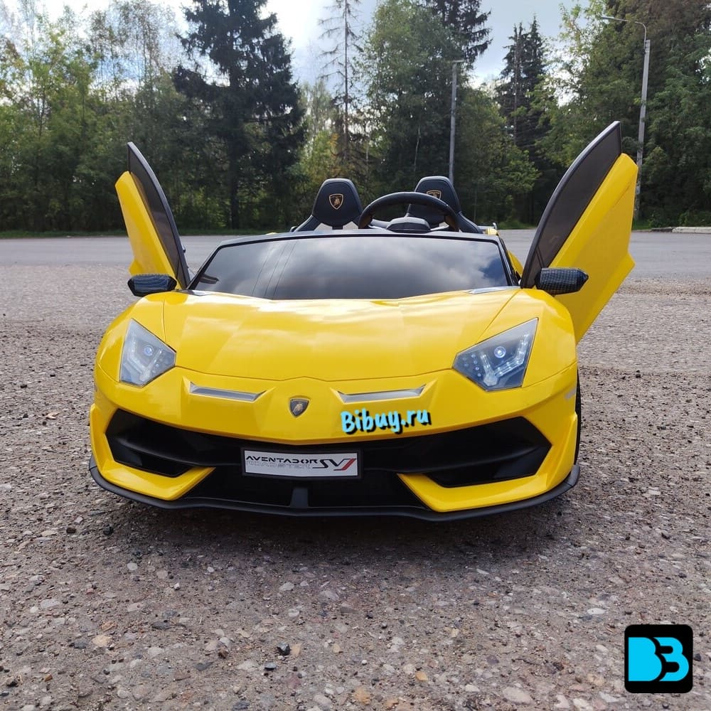 Детский электромобиль Lamborghini Aventador SVJ (A111MP) желтый