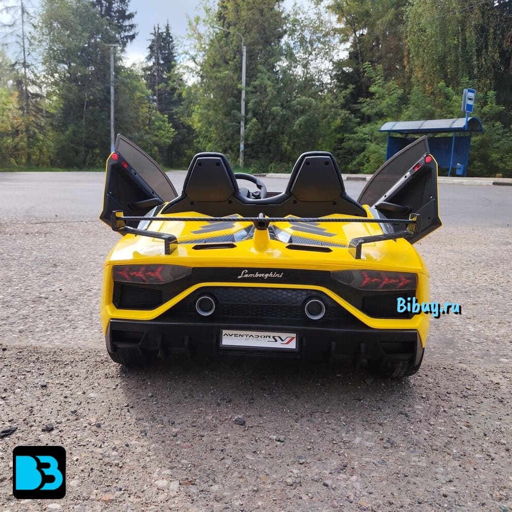 Детский электромобиль Lamborghini Aventador SVJ (A111MP) желтый