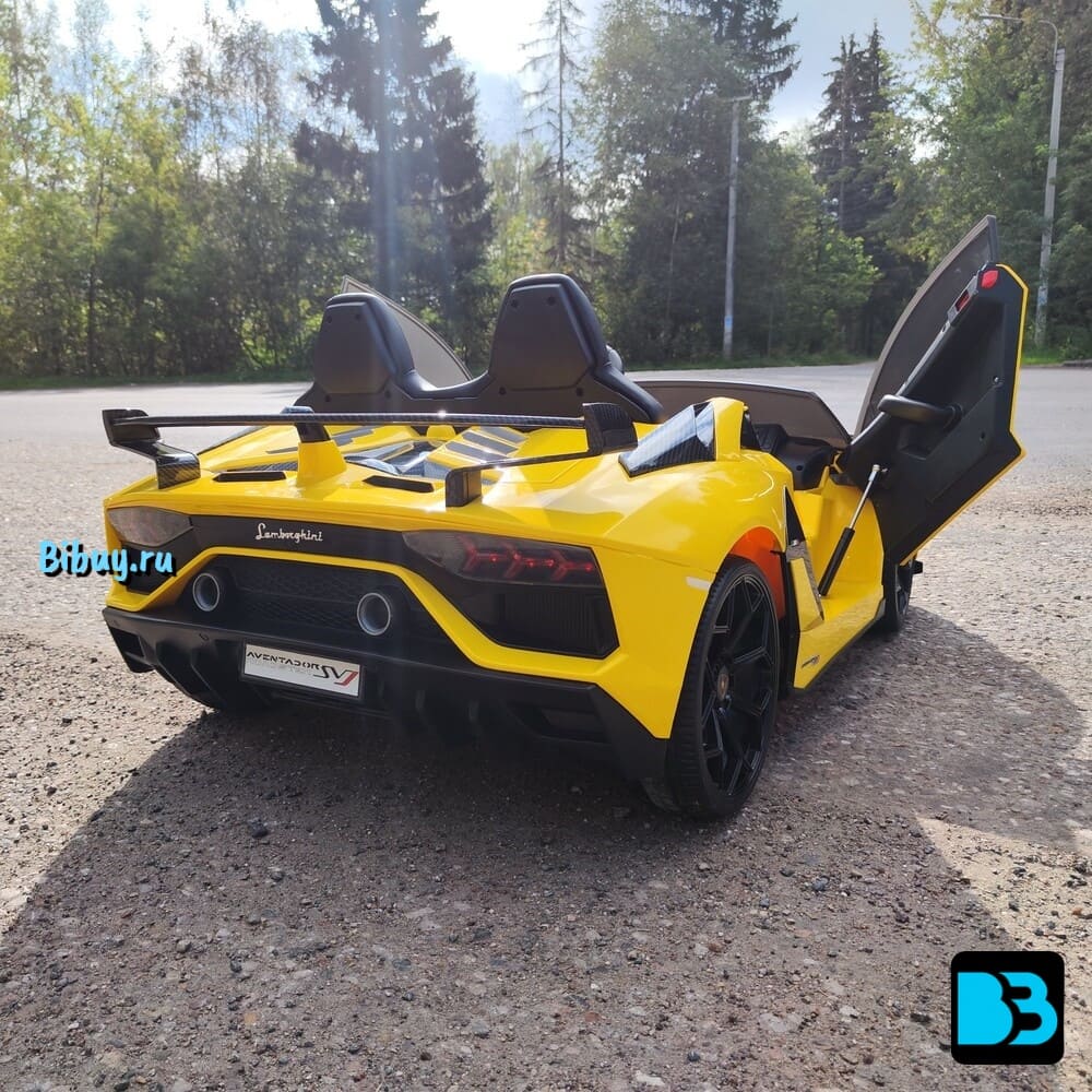 Детский электромобиль Lamborghini Aventador SVJ (A111MP) желтый