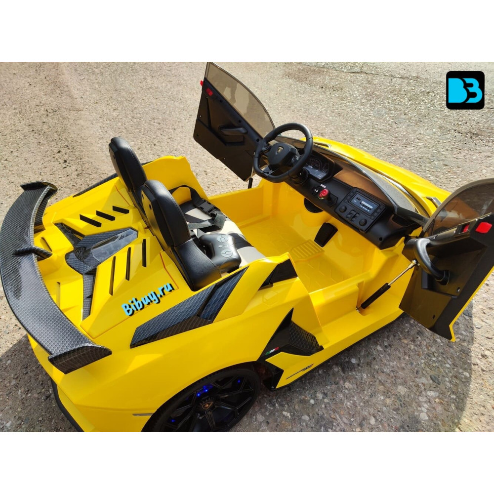 Детский электромобиль Lamborghini Aventador SVJ (A111MP) желтый