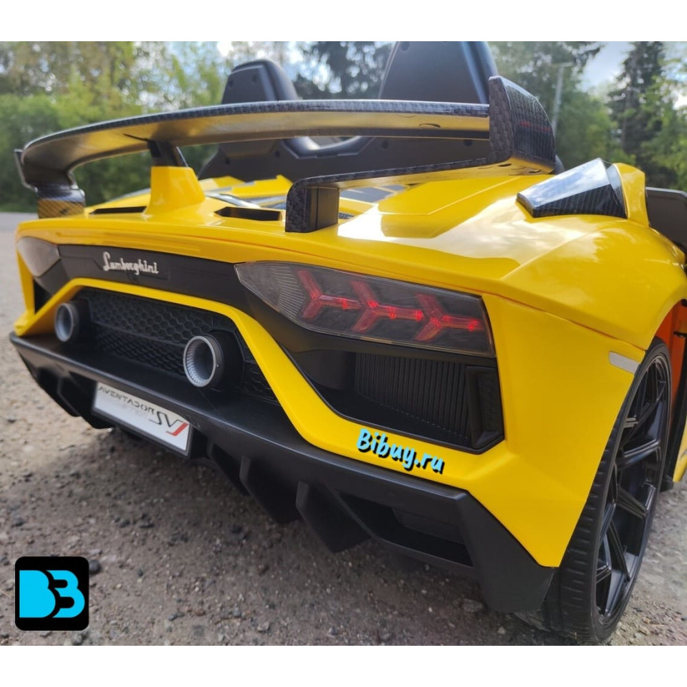 Детский электромобиль Lamborghini Aventador SVJ (A111MP) желтый