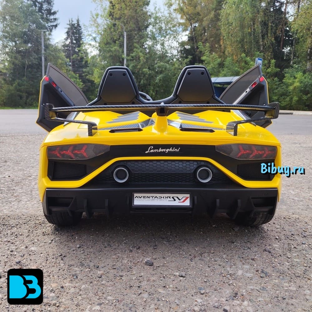 Детский электромобиль Lamborghini Aventador SVJ (A111MP) желтый