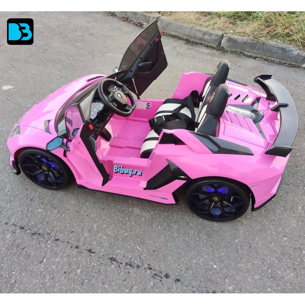Детский электромобиль Lamborghini Aventador SVJ (A111MP) розовый