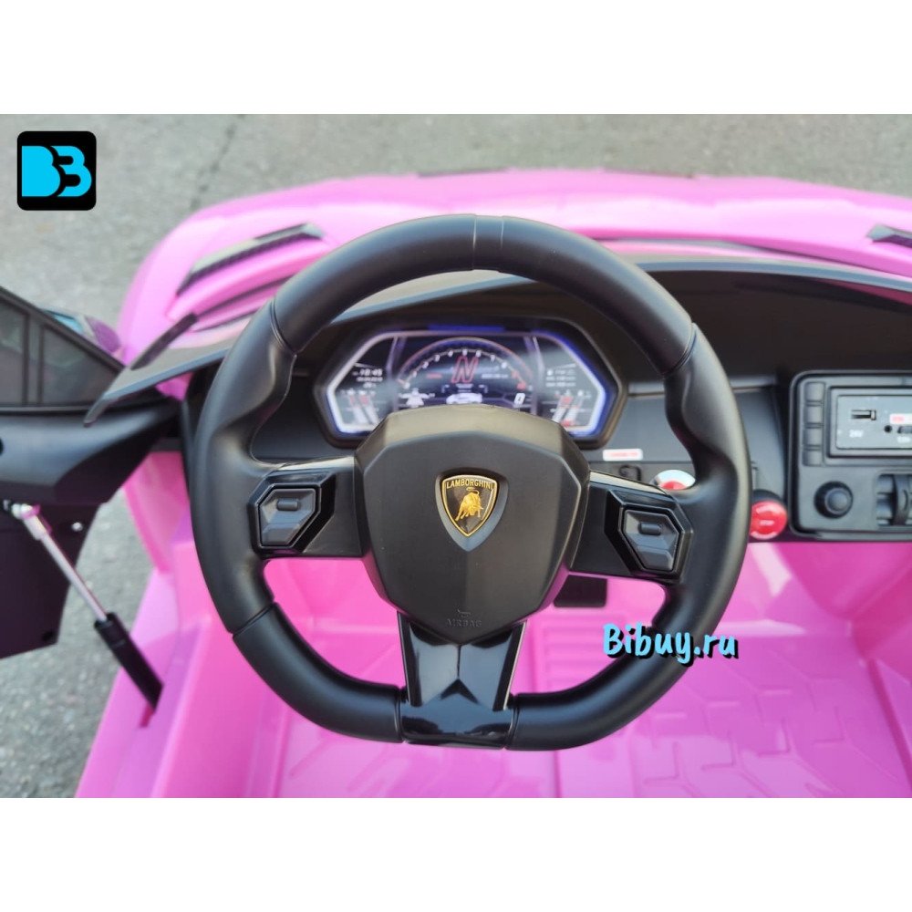 Детский электромобиль Lamborghini Aventador SVJ (A111MP) розовый