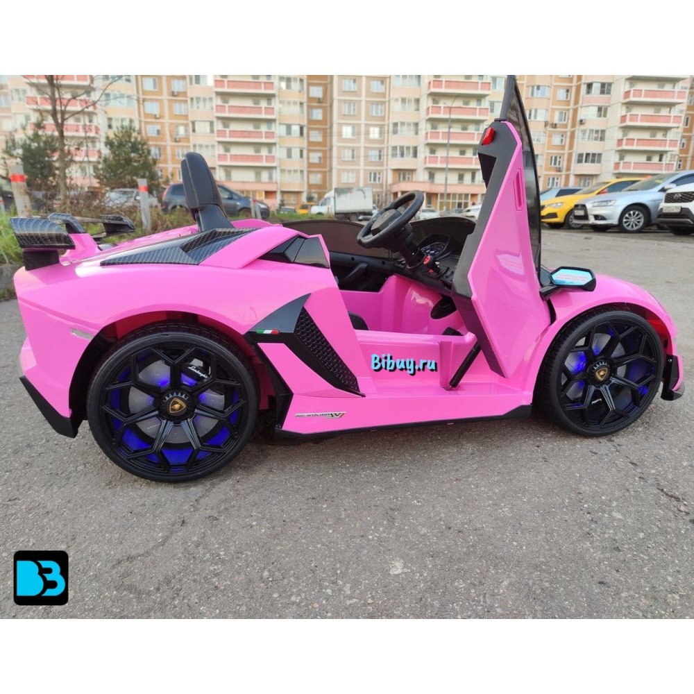 Детский электромобиль Lamborghini Aventador SVJ (A111MP) розовый