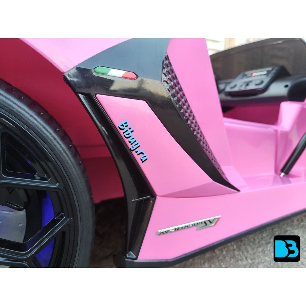 Детский электромобиль Lamborghini Aventador SVJ (A111MP) розовый