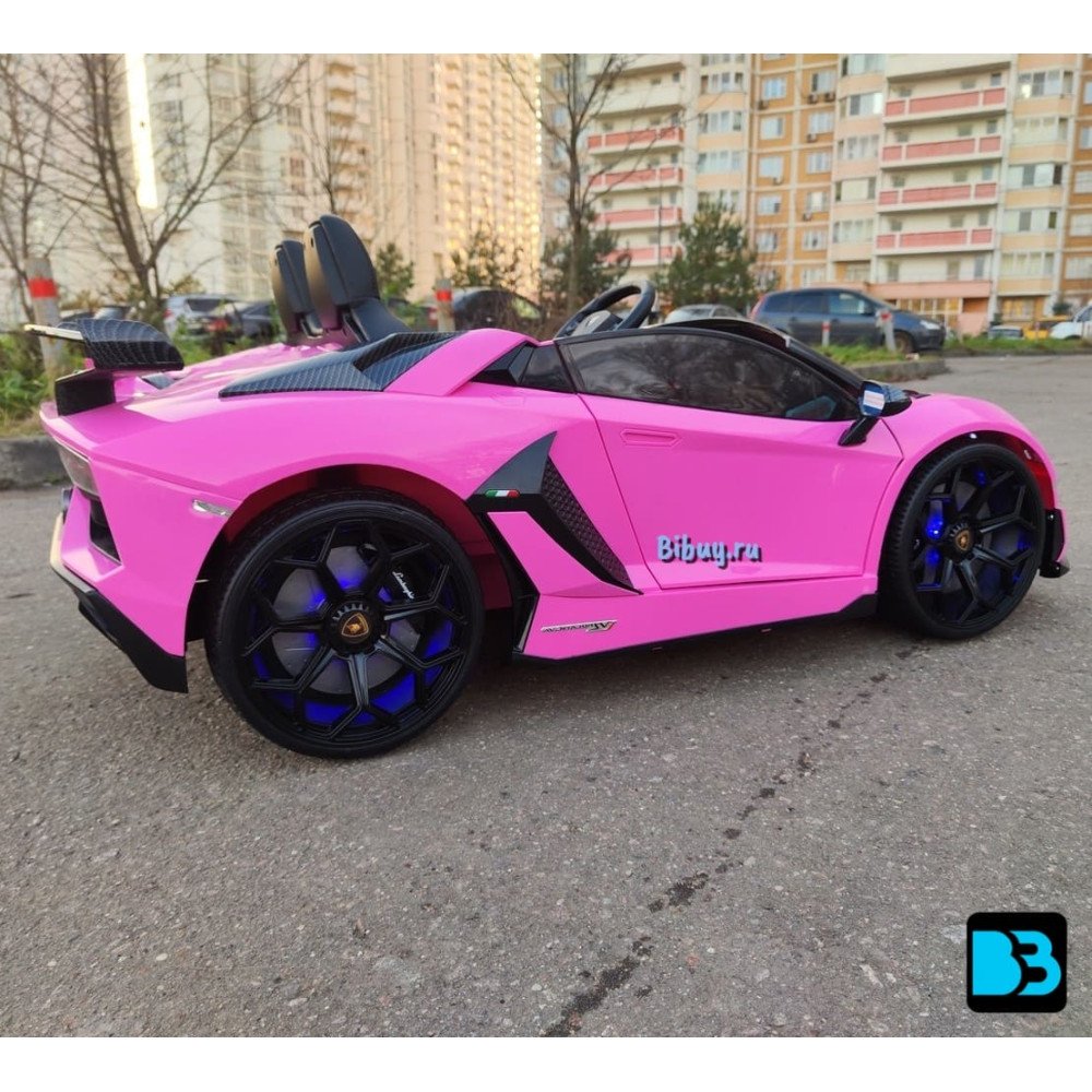 Детский электромобиль Lamborghini Aventador SVJ (A111MP) розовый