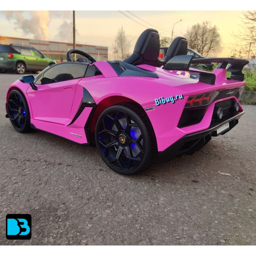 Детский электромобиль Lamborghini Aventador SVJ (A111MP) розовый