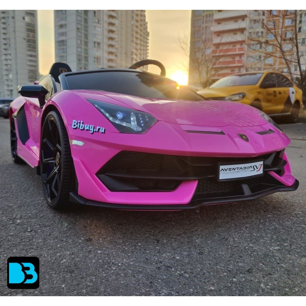 Детский электромобиль Lamborghini Aventador SVJ (A111MP) розовый