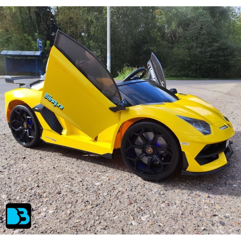 Детский электромобиль Lamborghini Aventador SVJ (A111MP) желтый