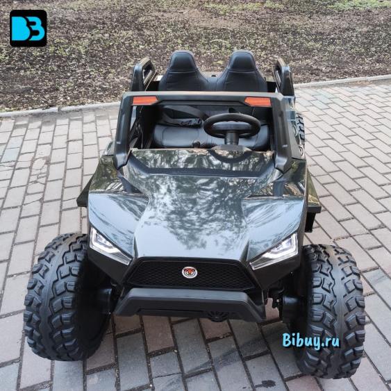 Багги A707AA LUX 4WD черный карбон, 16 км/ч, пульт ДУ