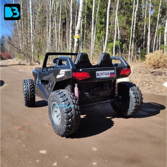 Багги A707AA LUX 4WD черный карбон, 16 км/ч, пульт ДУ