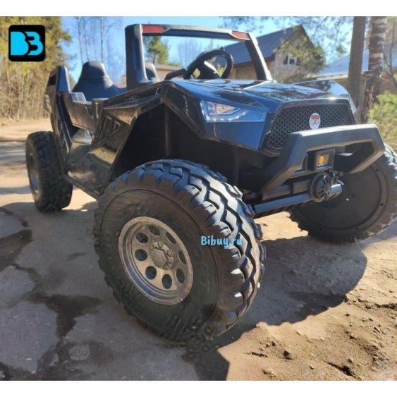 Багги A707AA LUX 4WD черный карбон, 16 км/ч, пульт ДУ