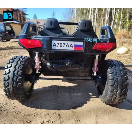 Багги A707AA LUX 4WD черный карбон, 16 км/ч, пульт ДУ
